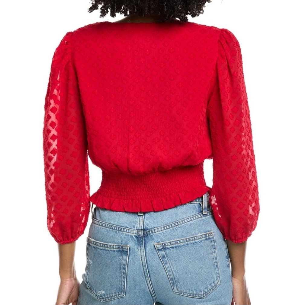Laundry By Shelli Segal Balloon Sleeve Top - Picture 2 of 3